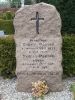 Truels Nielsen Rossen and his wife Petrea (nee Degn) - Headstone