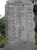 Cenotaph (Mindesten) at Ballum Cemetery commemorating the dead of the men from Ballum Parish who died during WWI. 