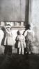 Clara Johanne Sorensen (to the left) with her cousins Marion Willis Nelsen and Margaret Ruby Schmid (nee Nelsen) - Clara and Marion about 4 years and Margaret about 2 years, picture from about 1921