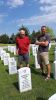 Flemming Rossen and his 4th cousin James Peter 'Jim' Nelsen at Jim´s father Marion Willis Nelsen´s grave