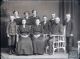 Jens Andersen Rossen with his wife Christine Margrethe (nee Nielsen) and 8 of their 13 children. The 5 other children died before they turned 6 years.