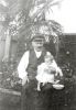 Jens Nielsen with his first grandchild Gwen Burden Jens Nielsen with his first grandchild Gwen Burden