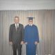 Marion Willis Nelsen with his son James Peter 'Jim' Nelsen at Jim´s High School graduation